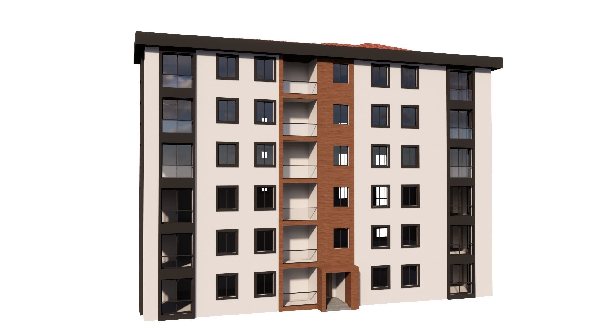 HOUSE 115 Low-poly 3D model_32