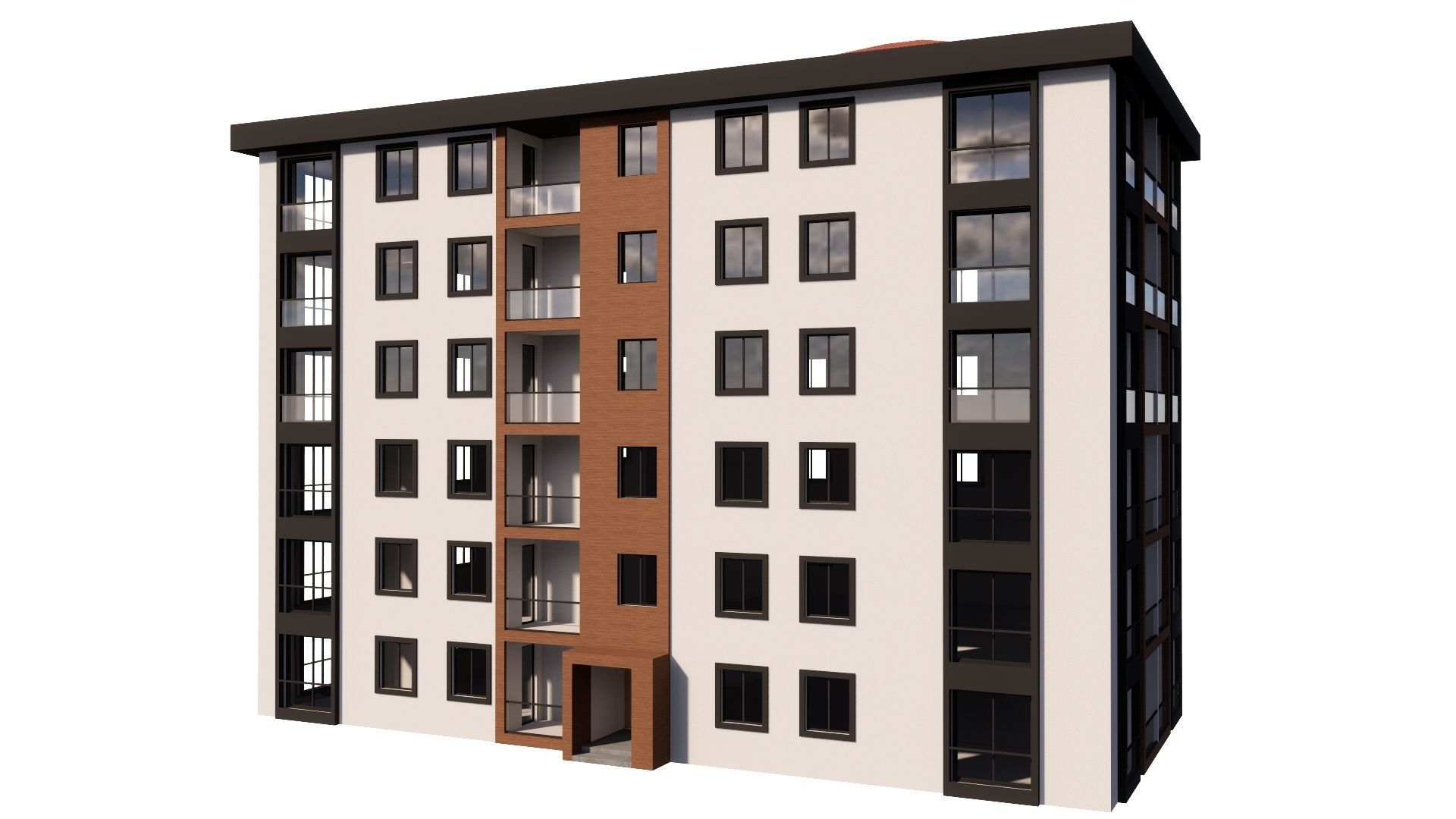 HOUSE 115 Low-poly 3D model_39