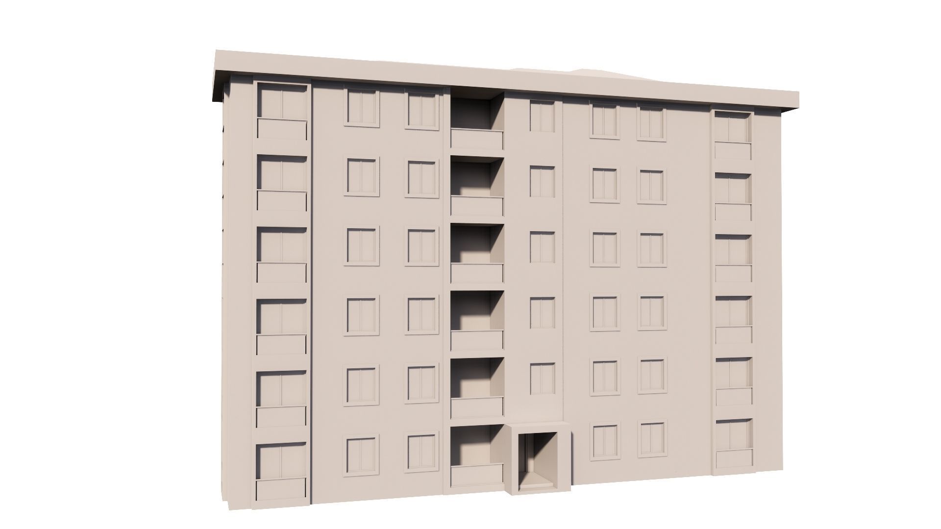 HOUSE 115 Low-poly 3D model_51