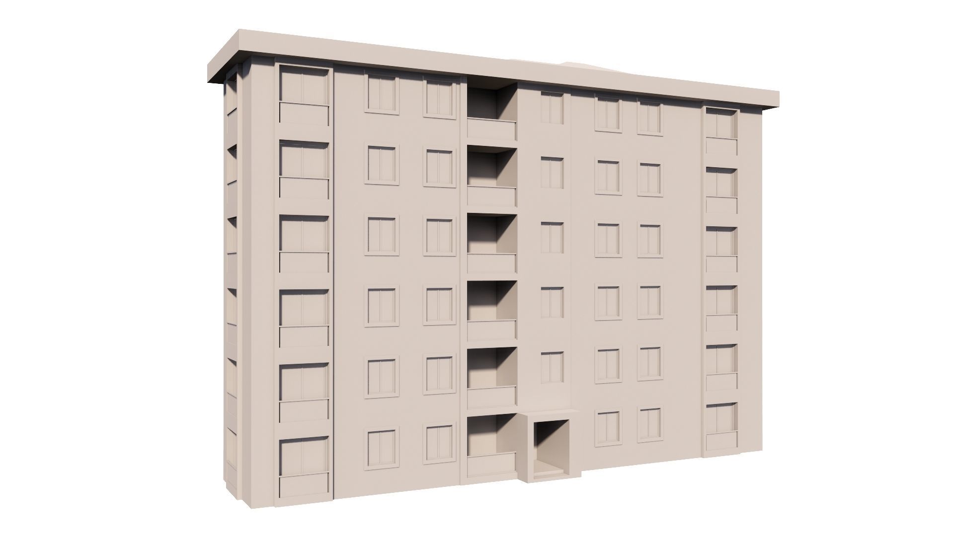 HOUSE 115 Low-poly 3D model_50