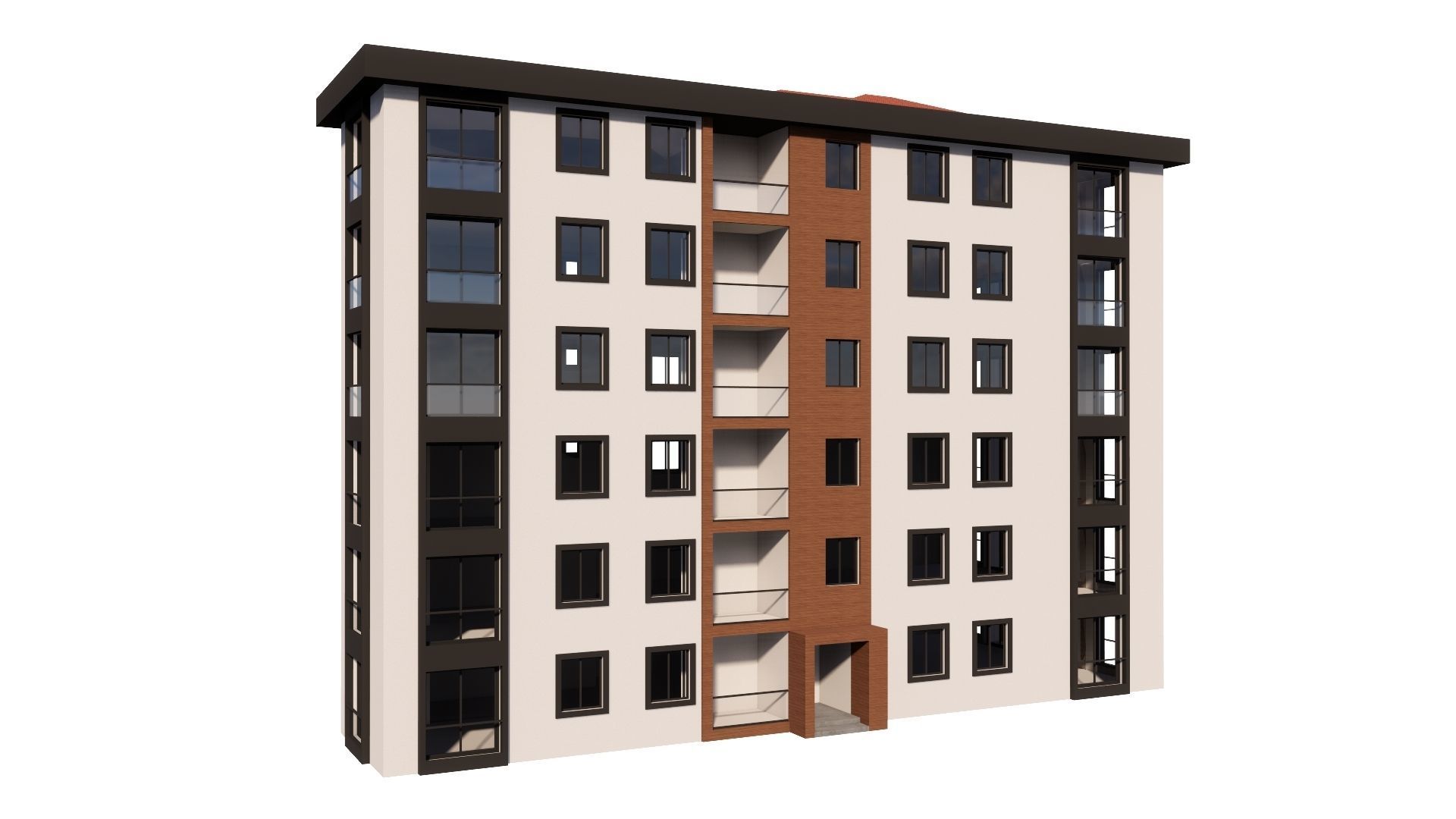 HOUSE 115 Low-poly 3D model_30