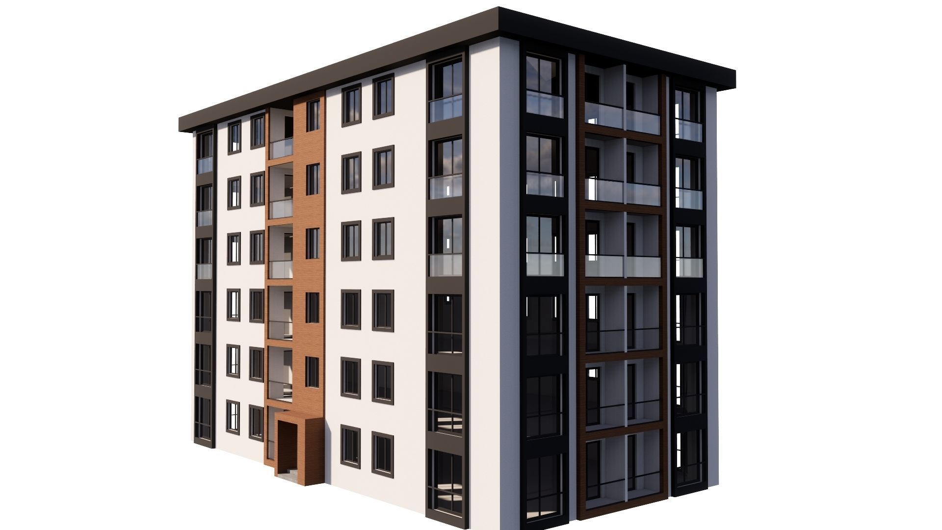 HOUSE 115 Low-poly 3D model_7