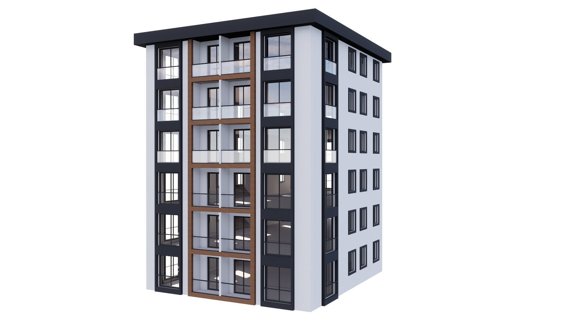 HOUSE 115 Low-poly 3D model_12