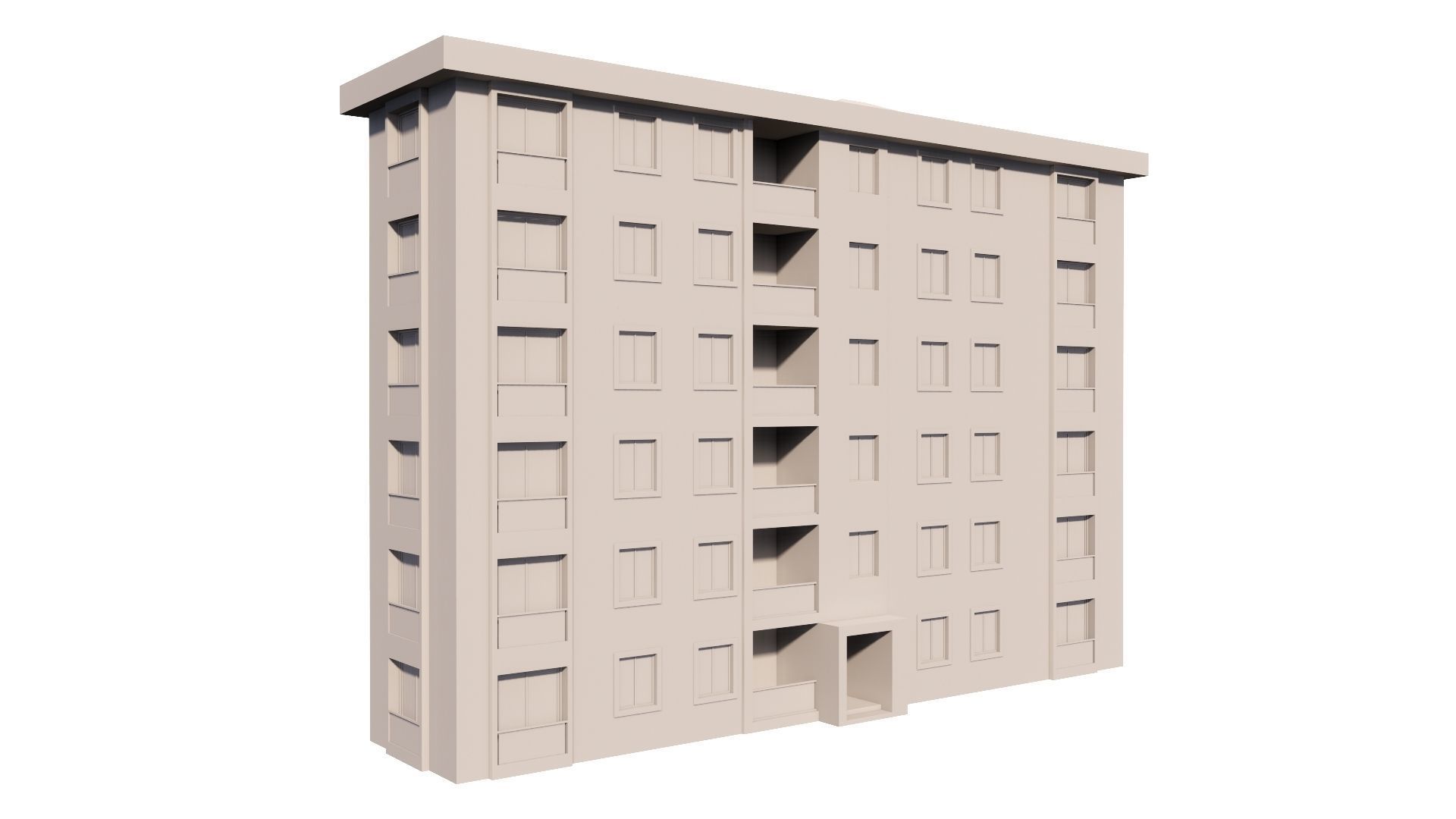 HOUSE 115 Low-poly 3D model_48