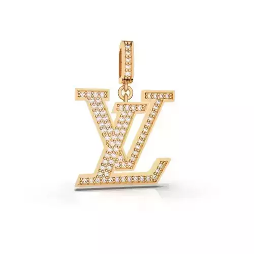 LV DIAMOND FASHION PENDANT  3D print model