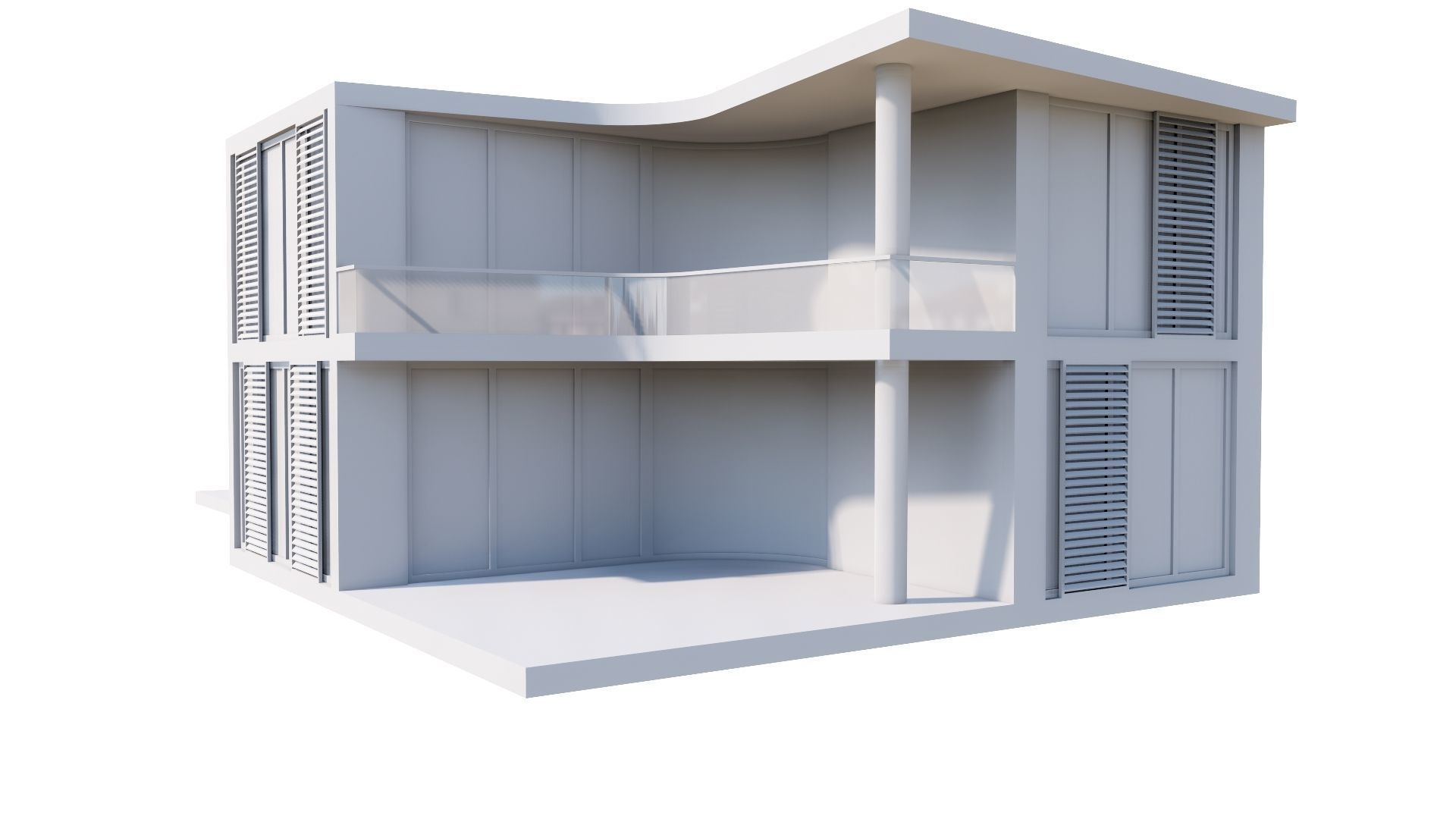 HOUSE 117 Low-poly 3D model_46