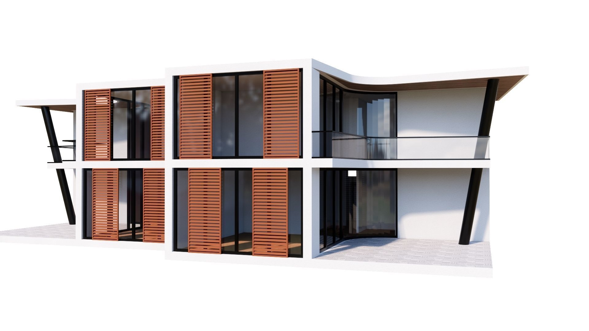 HOUSE 117 Low-poly 3D model_38