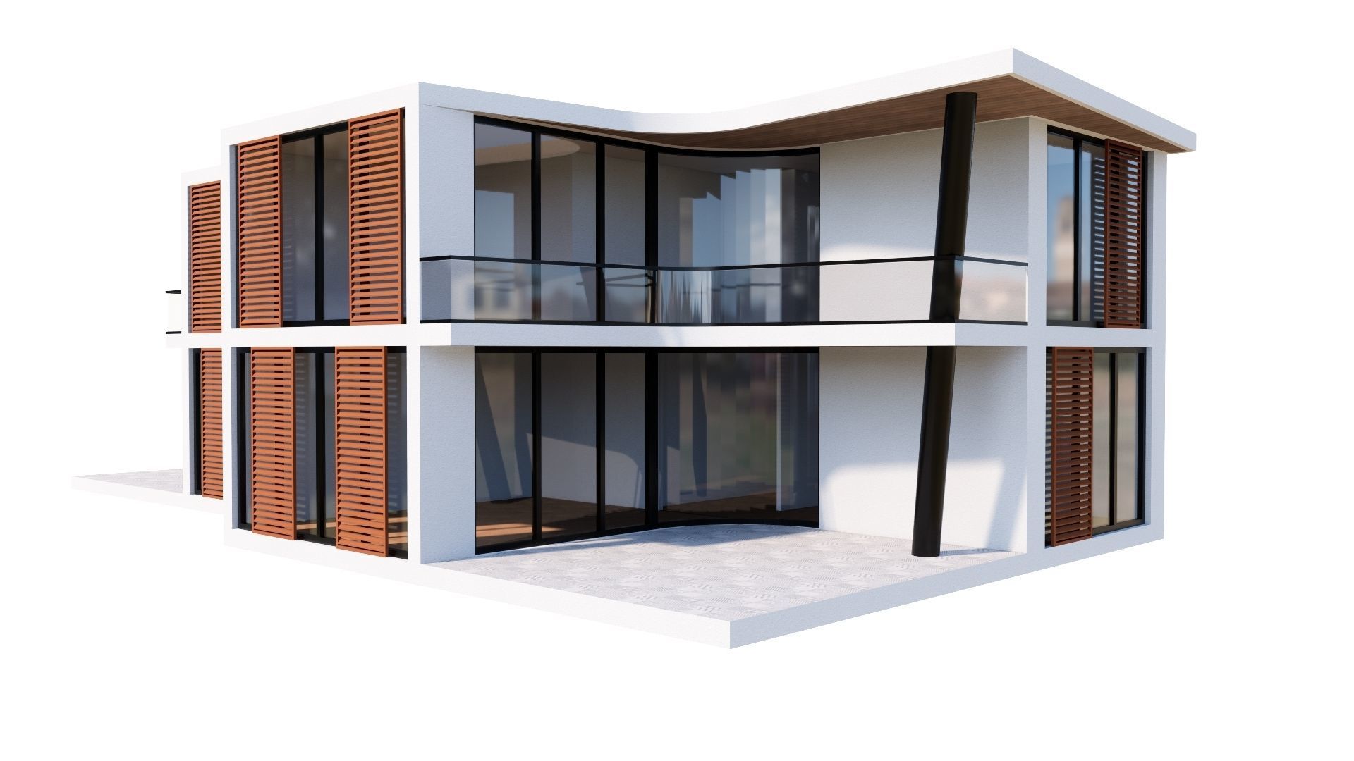 HOUSE 117 Low-poly 3D model_42