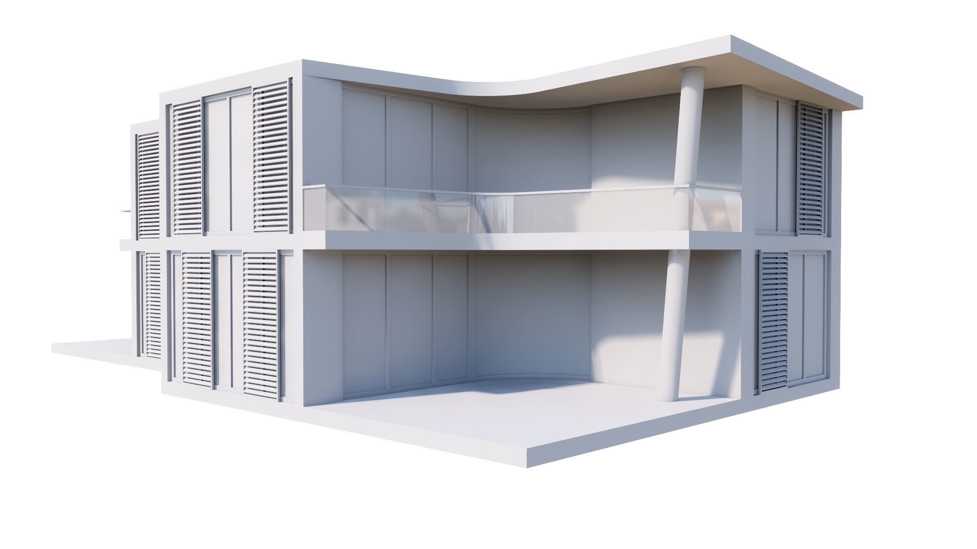 HOUSE 117 Low-poly 3D model_61