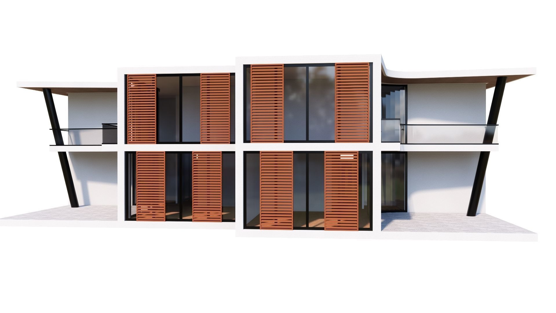 HOUSE 117 Low-poly 3D model_35