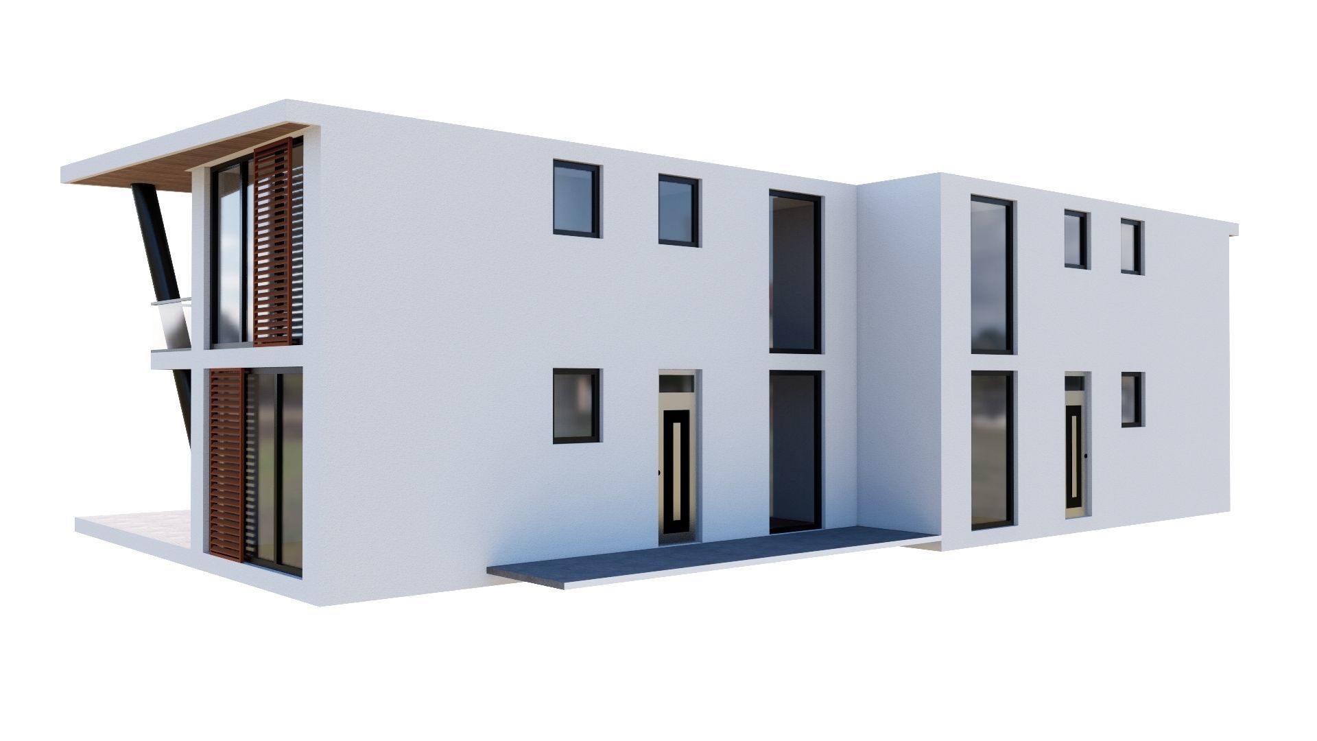 HOUSE 117 Low-poly 3D model_19