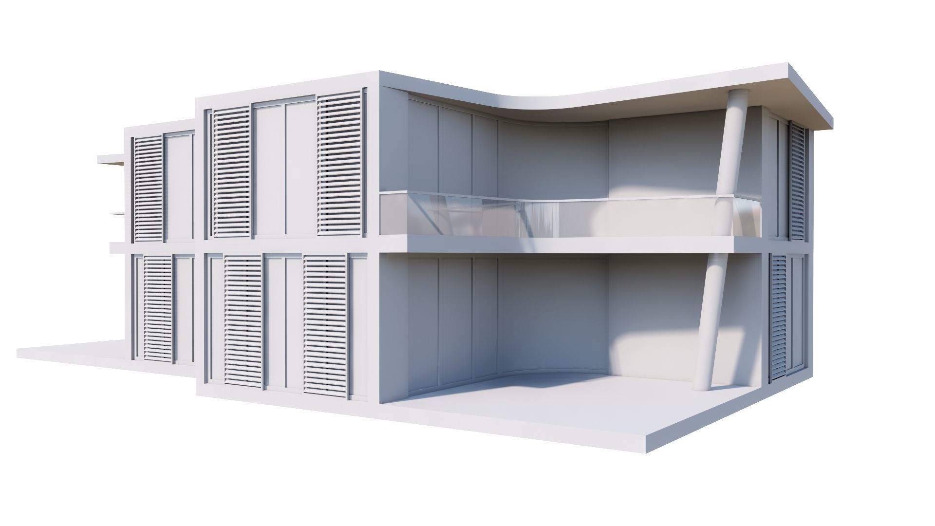 HOUSE 117 Low-poly 3D model_60