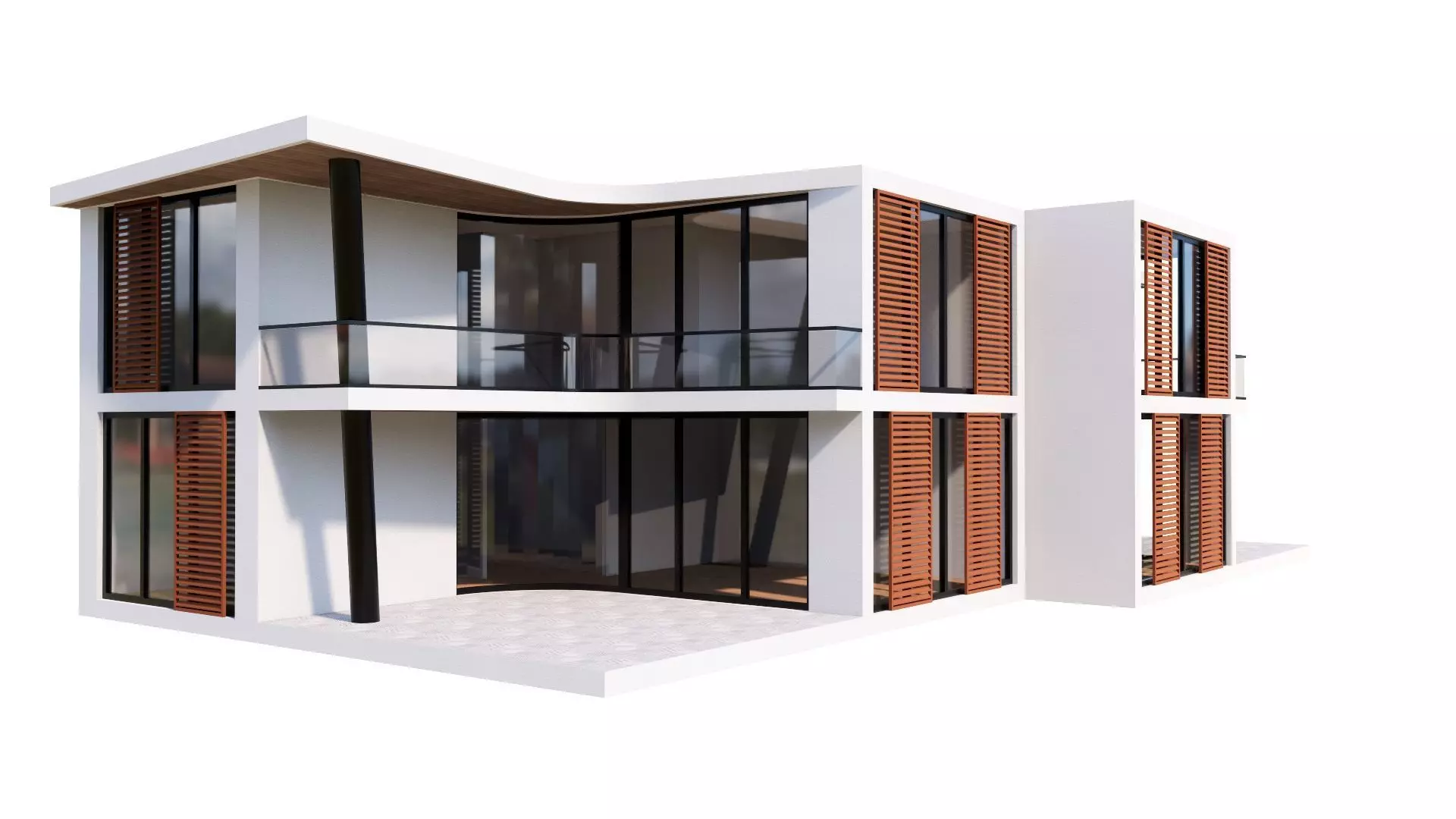 HOUSE 117 Low-poly 3D model_0