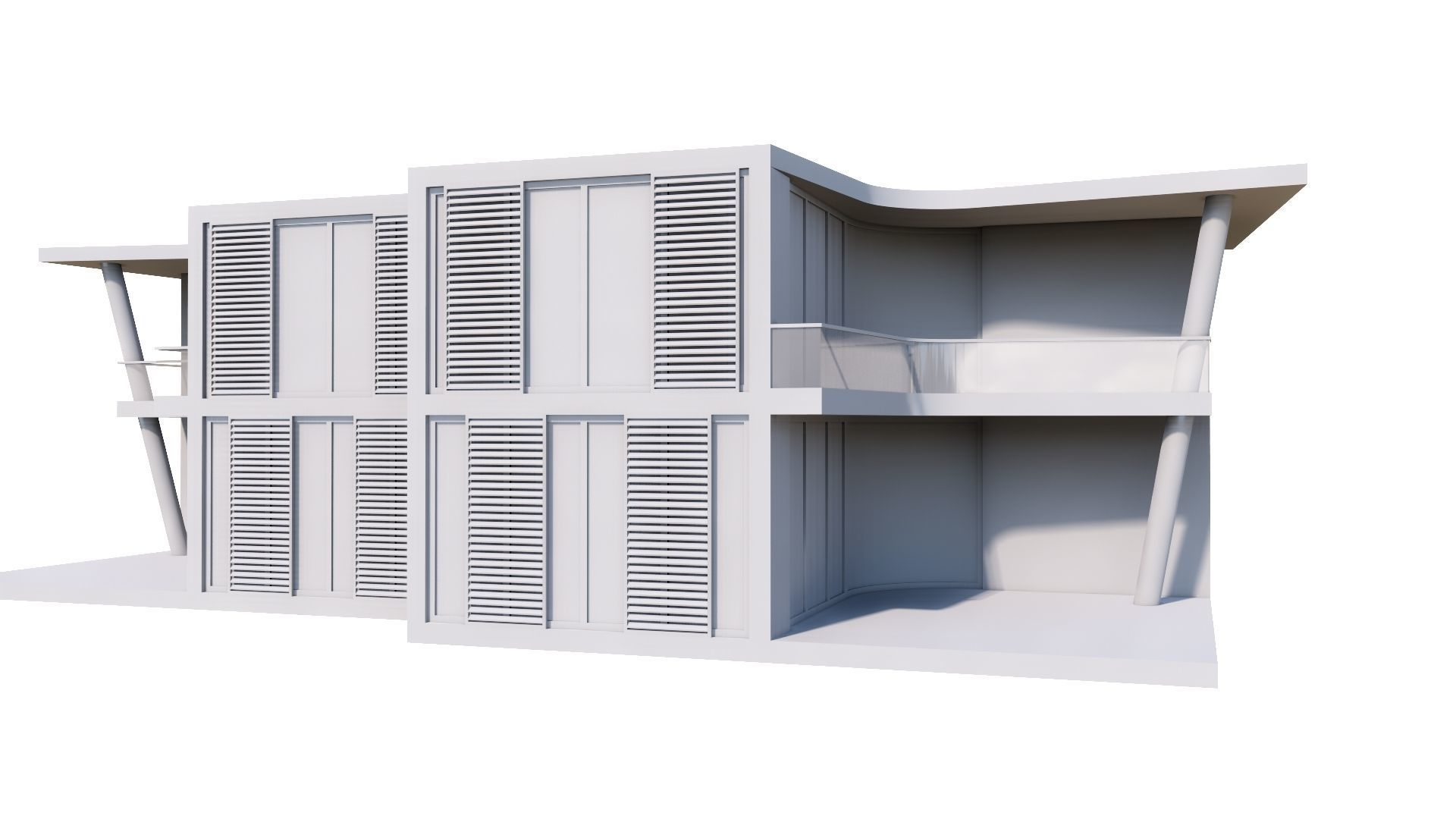 HOUSE 117 Low-poly 3D model_57