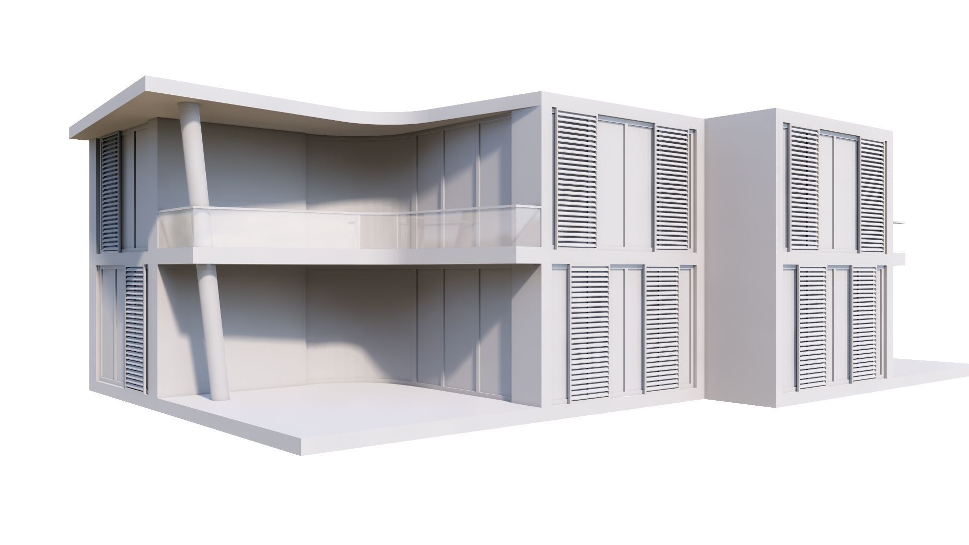 HOUSE 117 Low-poly 3D model_48