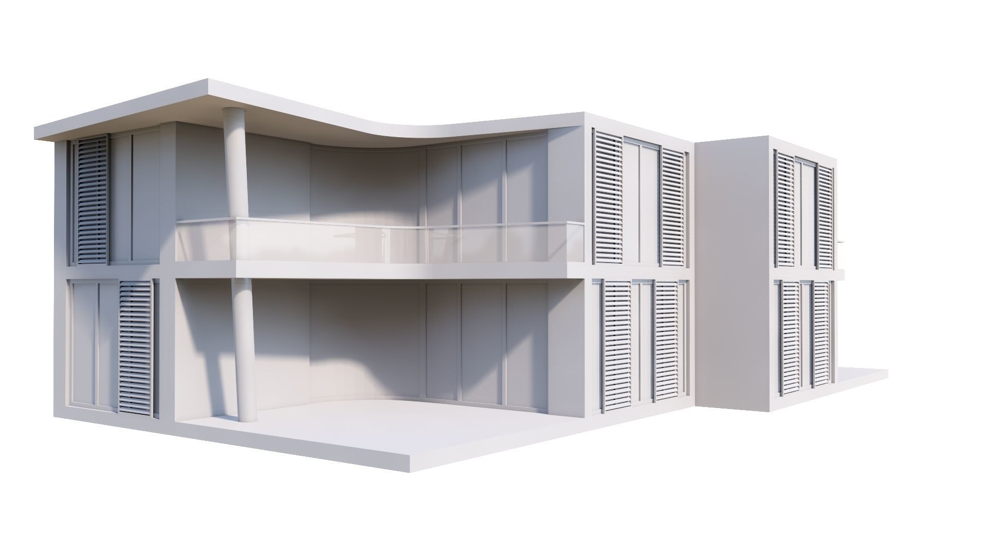 HOUSE 117 Low-poly 3D model_44