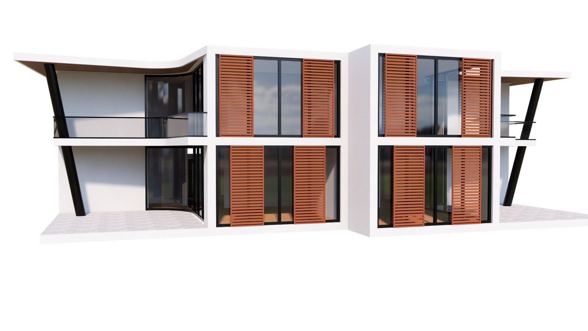 HOUSE 117 Low-poly 3D model_31