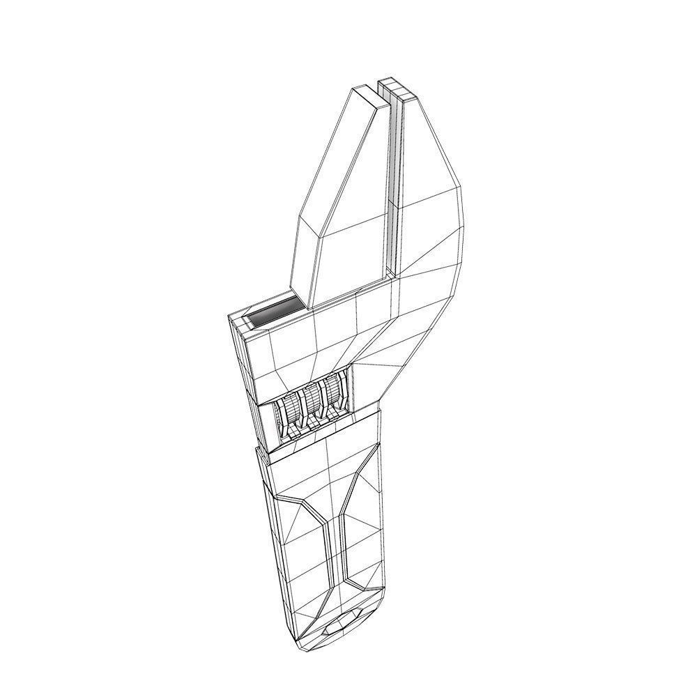 Adjustable wrench 3d model 3D model_4