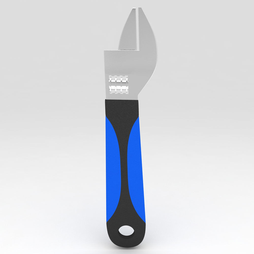 Adjustable wrench 3d model 3D model_2