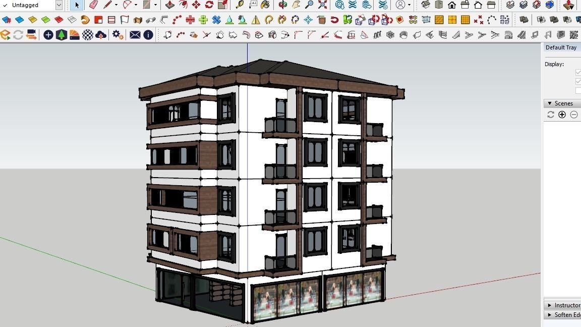 HOUSE 119 Low-poly 3D model_1