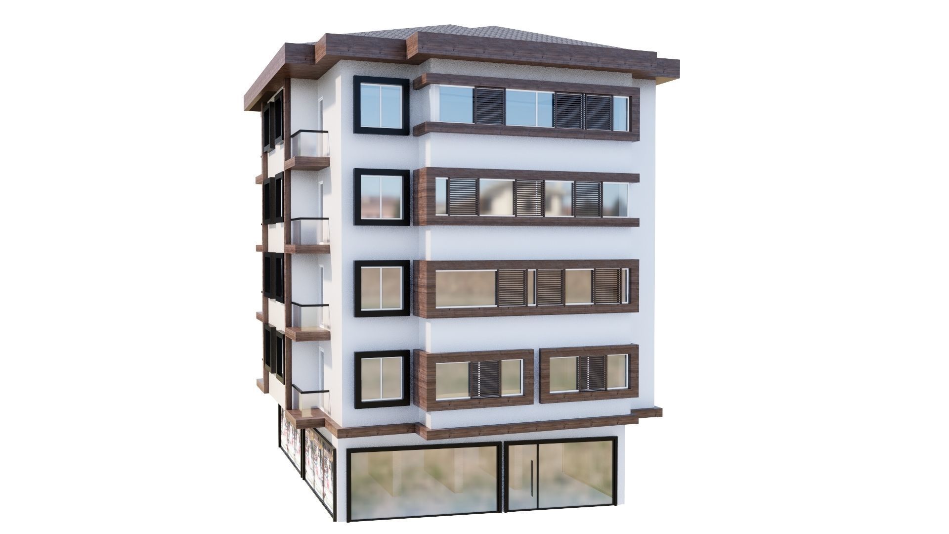 HOUSE 119 Low-poly 3D model_8