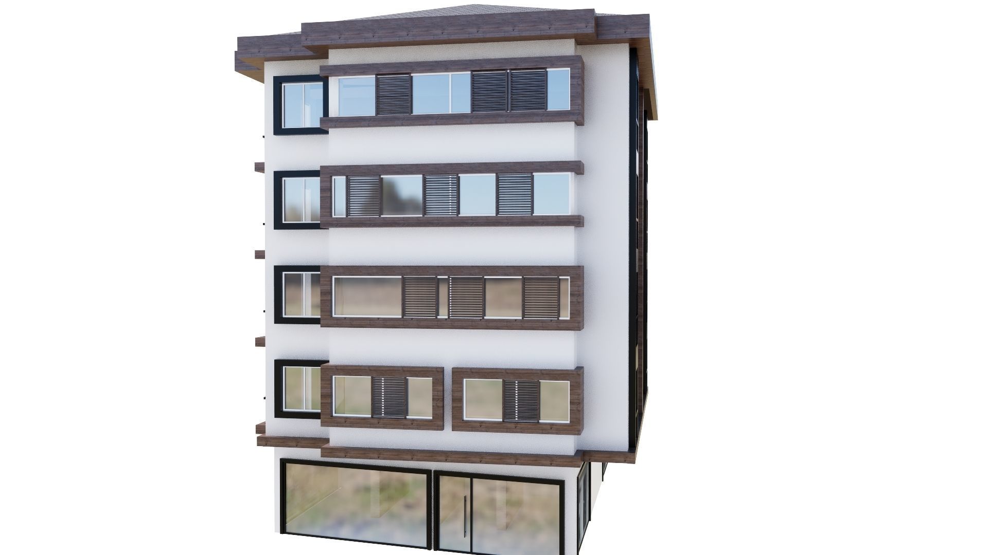 HOUSE 119 Low-poly 3D model_10