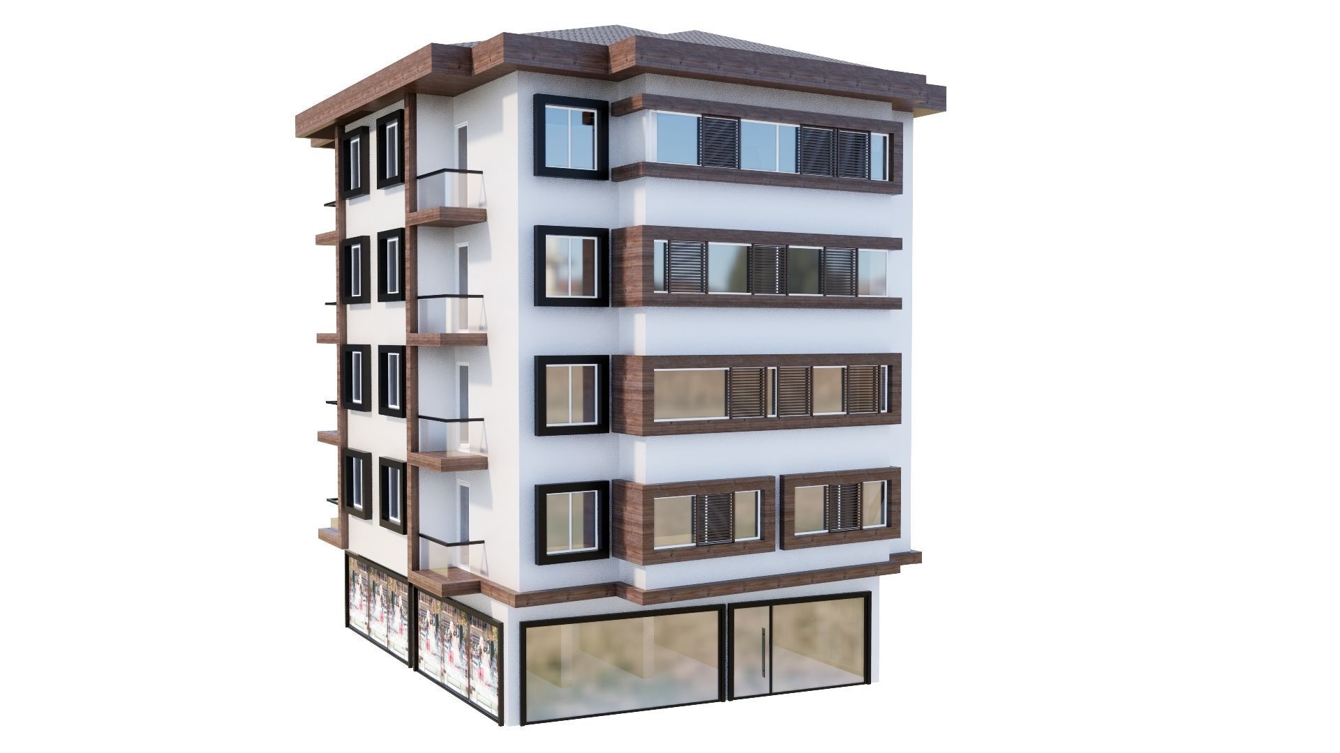 HOUSE 119 Low-poly 3D model_41