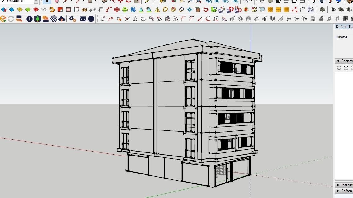 HOUSE 119 Low-poly 3D model_5