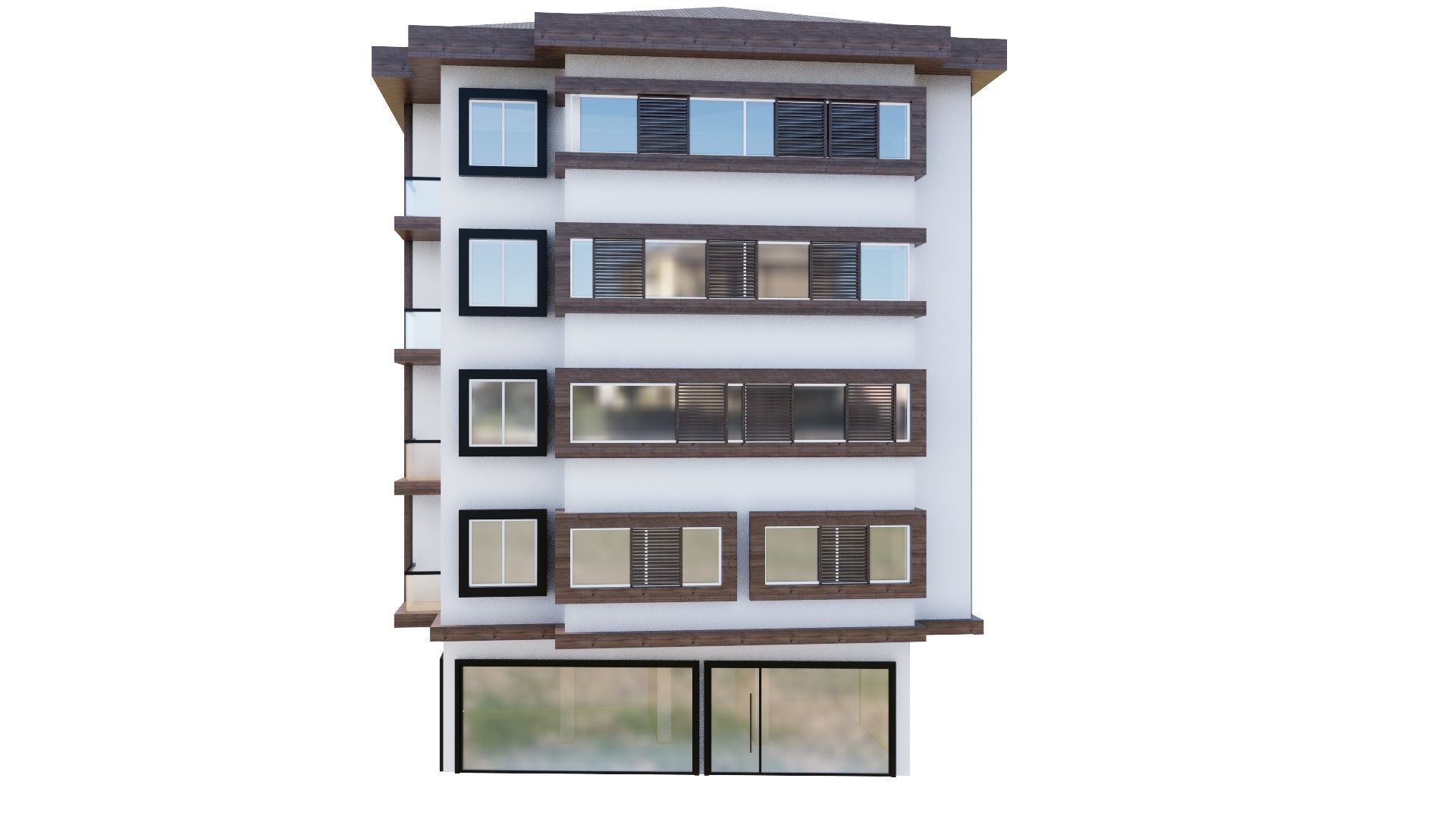 HOUSE 119 Low-poly 3D model_9