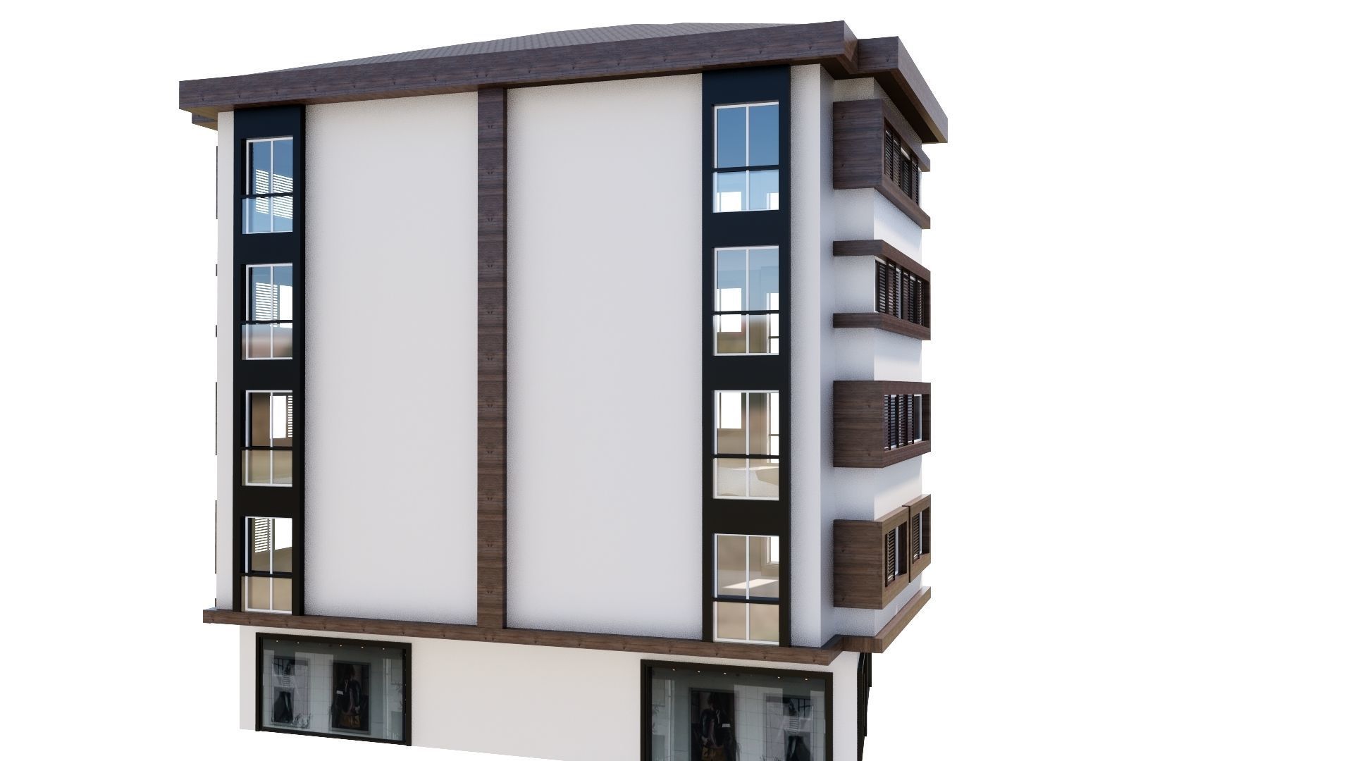 HOUSE 119 Low-poly 3D model_23