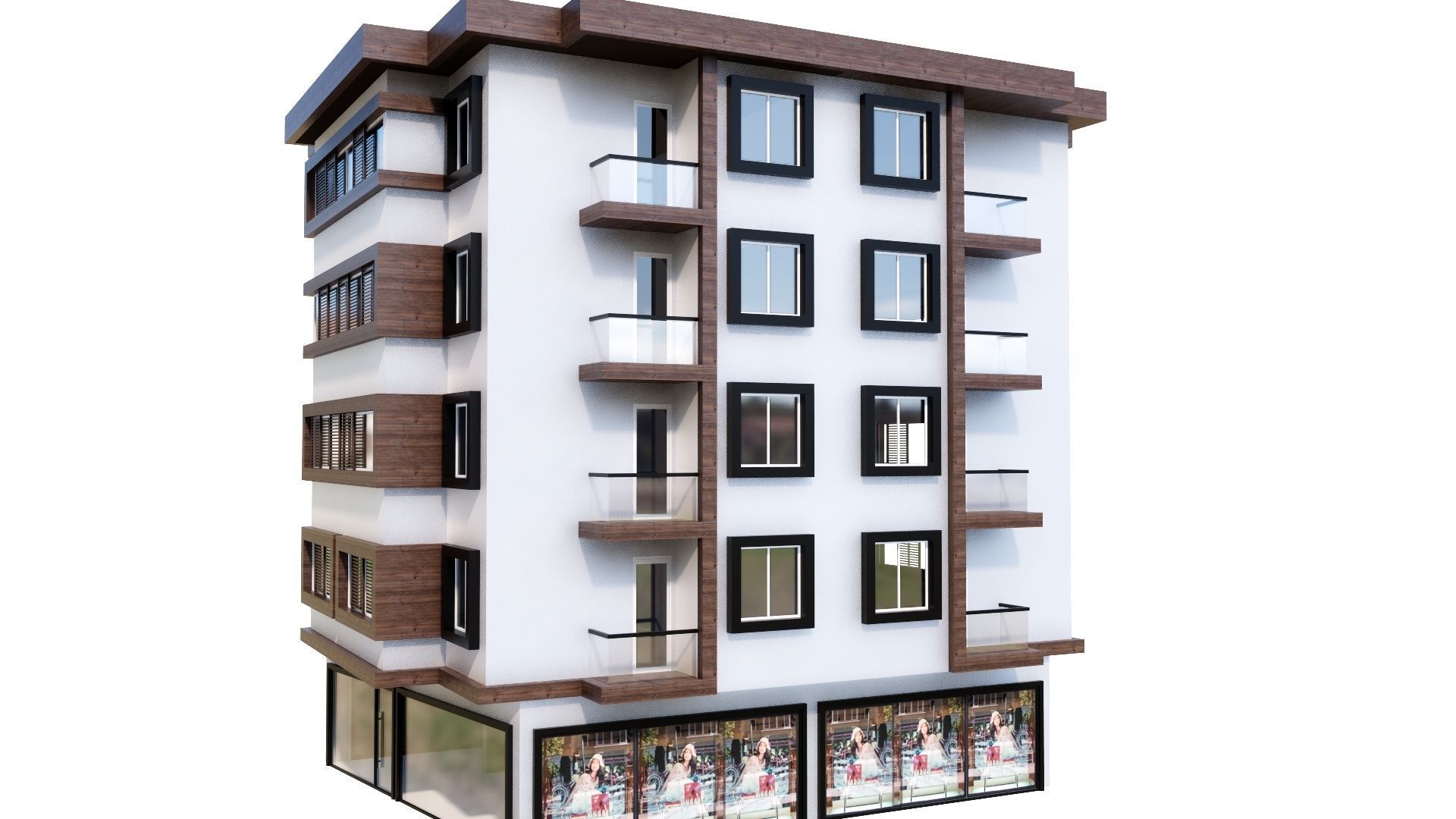 HOUSE 119 Low-poly 3D model_29