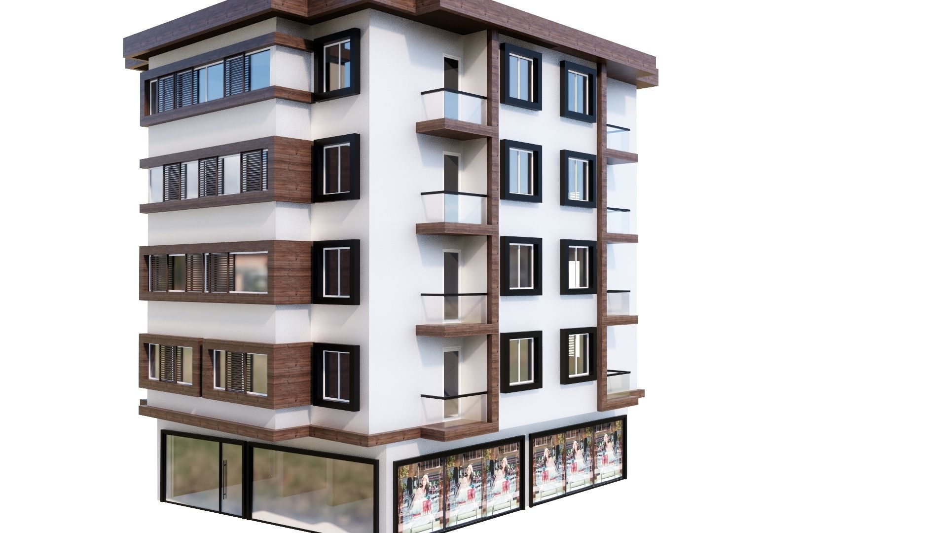 HOUSE 119 Low-poly 3D model_6