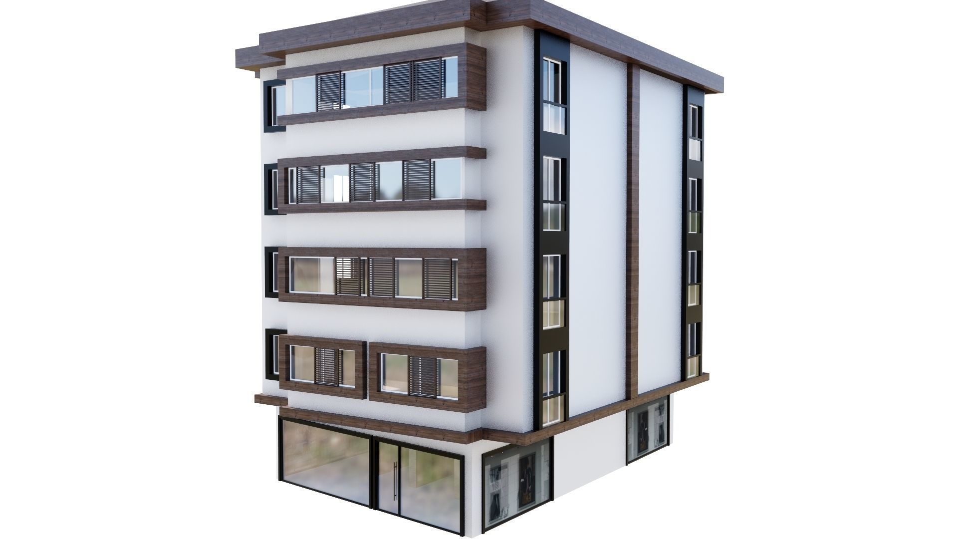 HOUSE 119 Low-poly 3D model_13