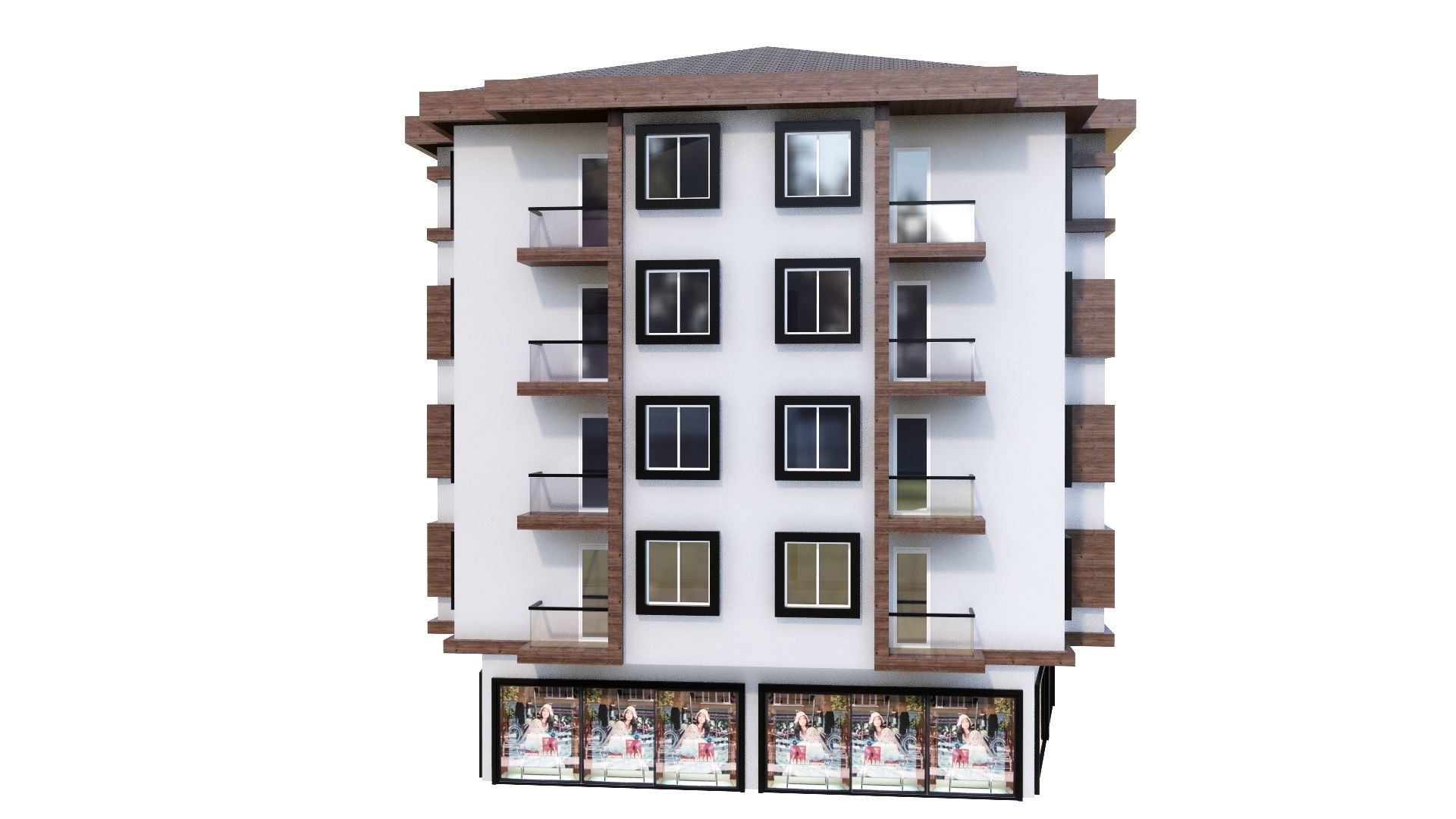 HOUSE 119 Low-poly 3D model_34