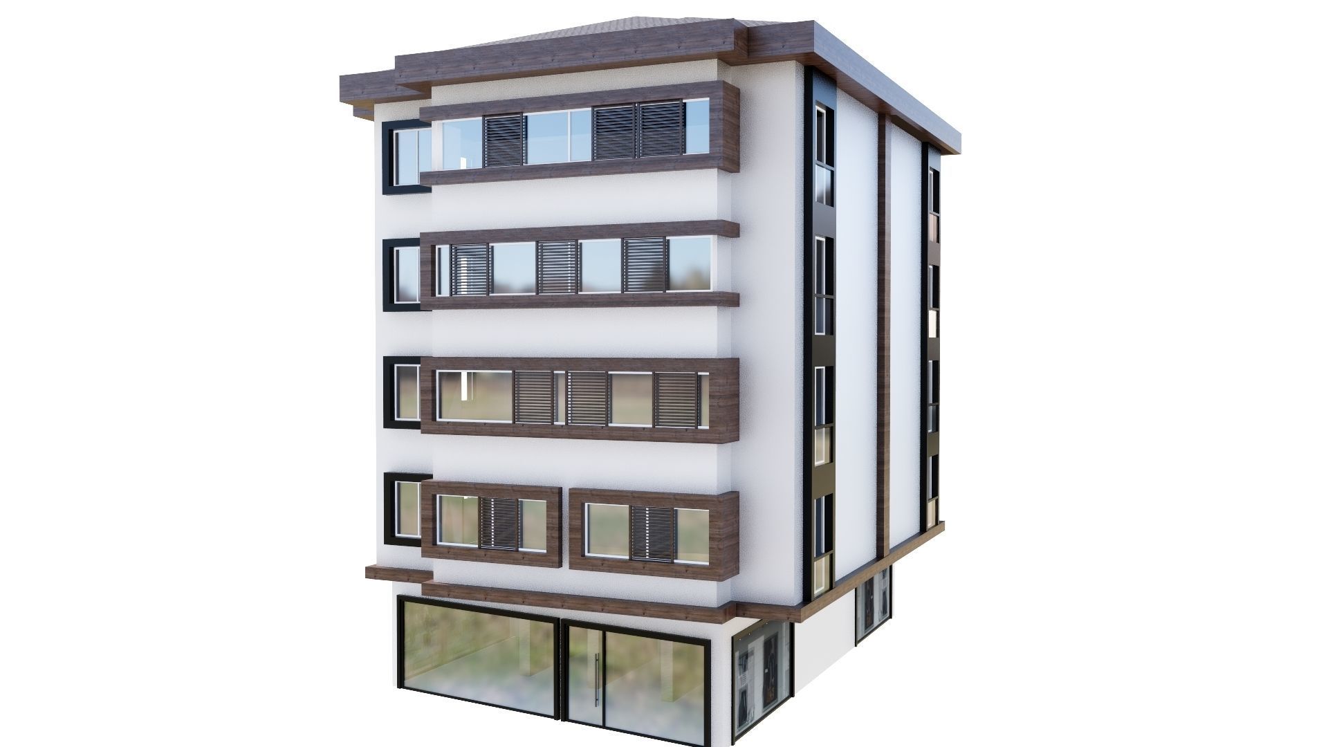 HOUSE 119 Low-poly 3D model_12