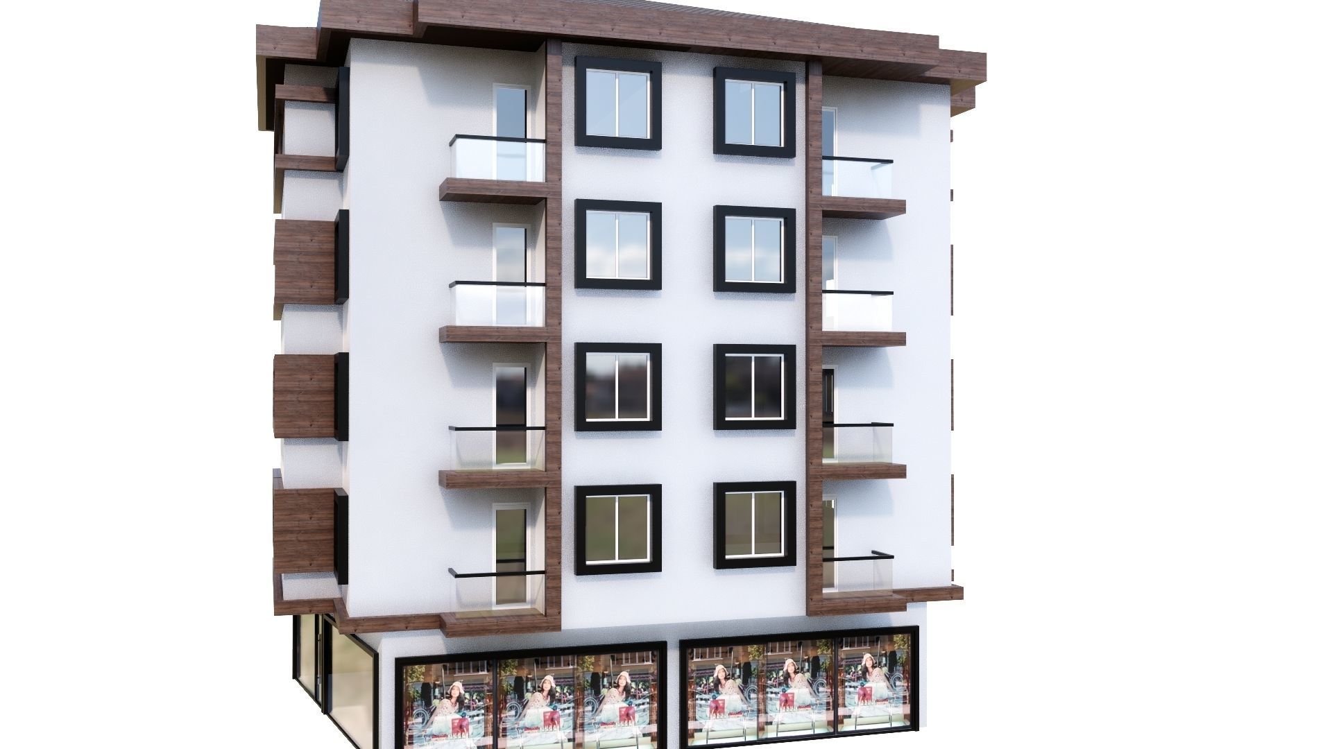 HOUSE 119 Low-poly 3D model_31