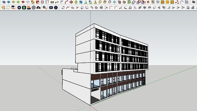 HOUSE 121 Low-poly 3D model 2