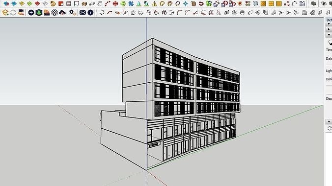 HOUSE 121 Low-poly 3D model 4