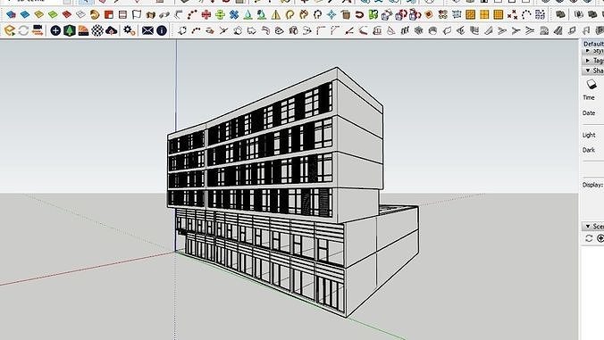 HOUSE 121 Low-poly 3D model 6