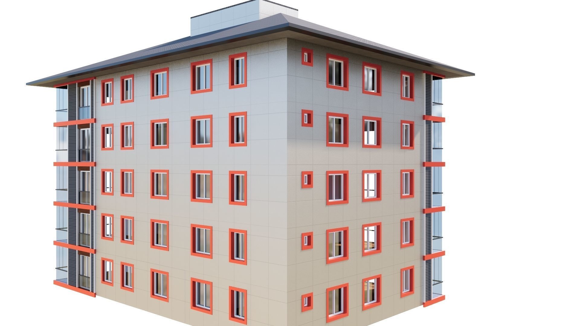 HOUSE 122 Low-poly 3D model_40