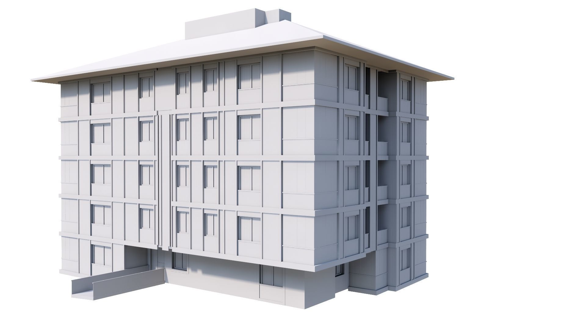 HOUSE 122 Low-poly 3D model_44