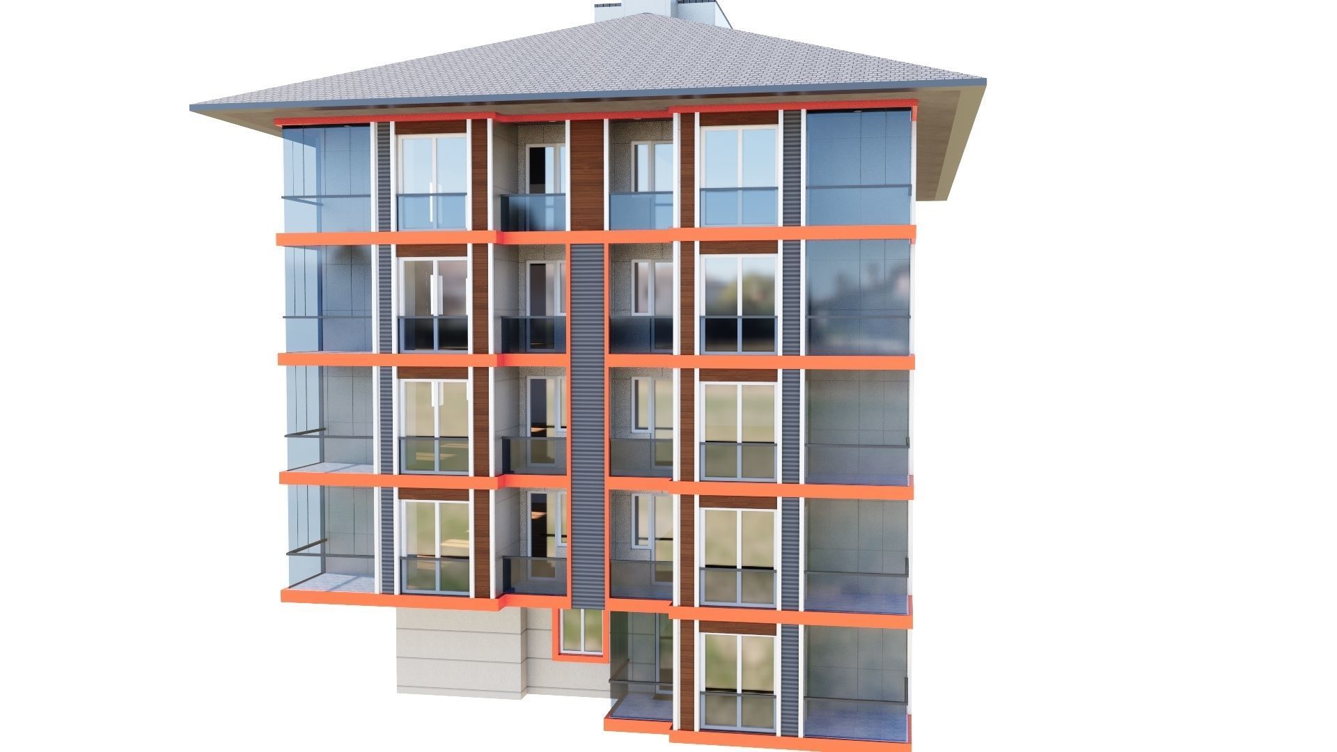 HOUSE 122 Low-poly 3D model_19