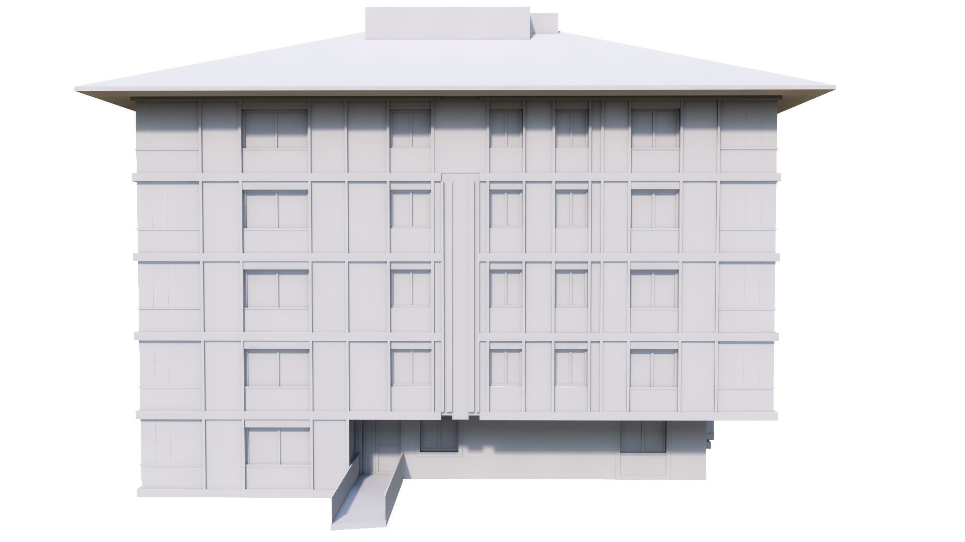 HOUSE 122 Low-poly 3D model_49