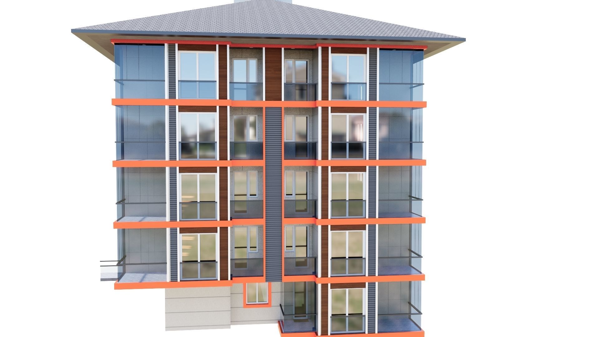 HOUSE 122 Low-poly 3D model_21