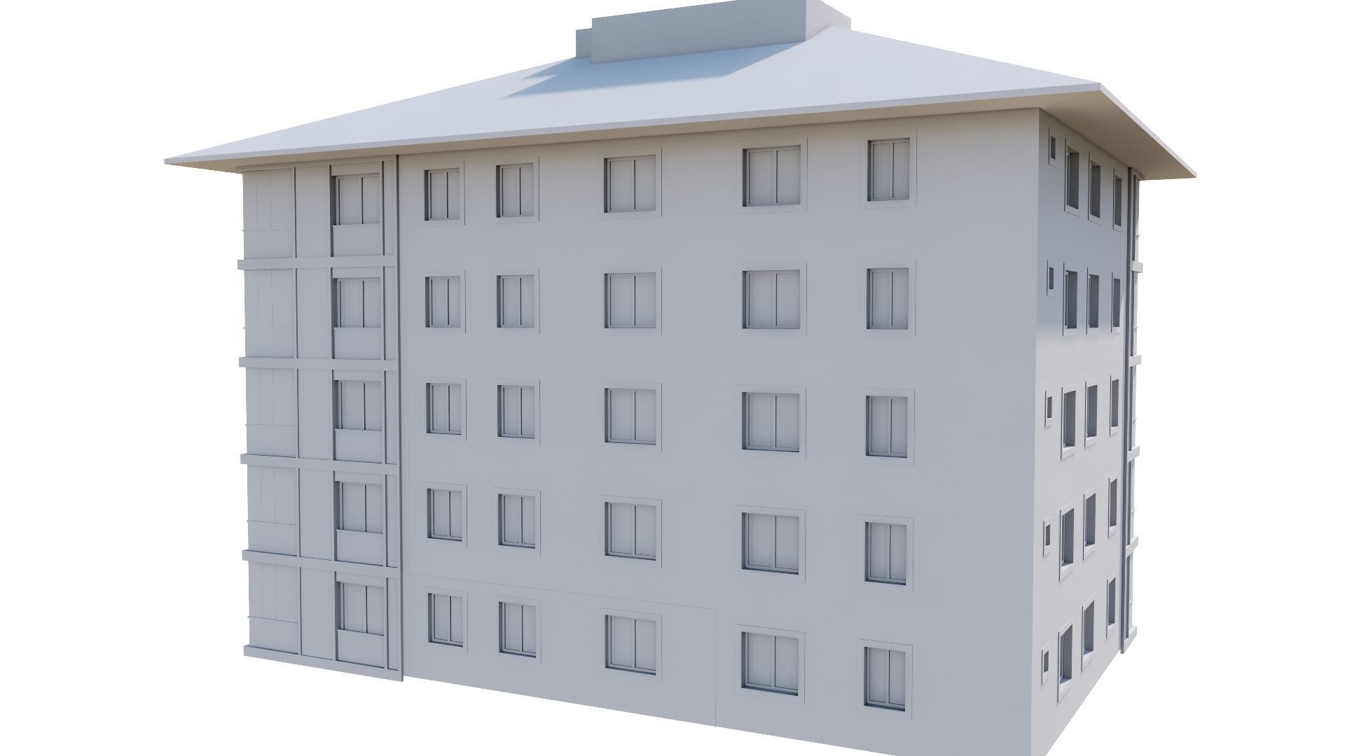 HOUSE 122 Low-poly 3D model_46