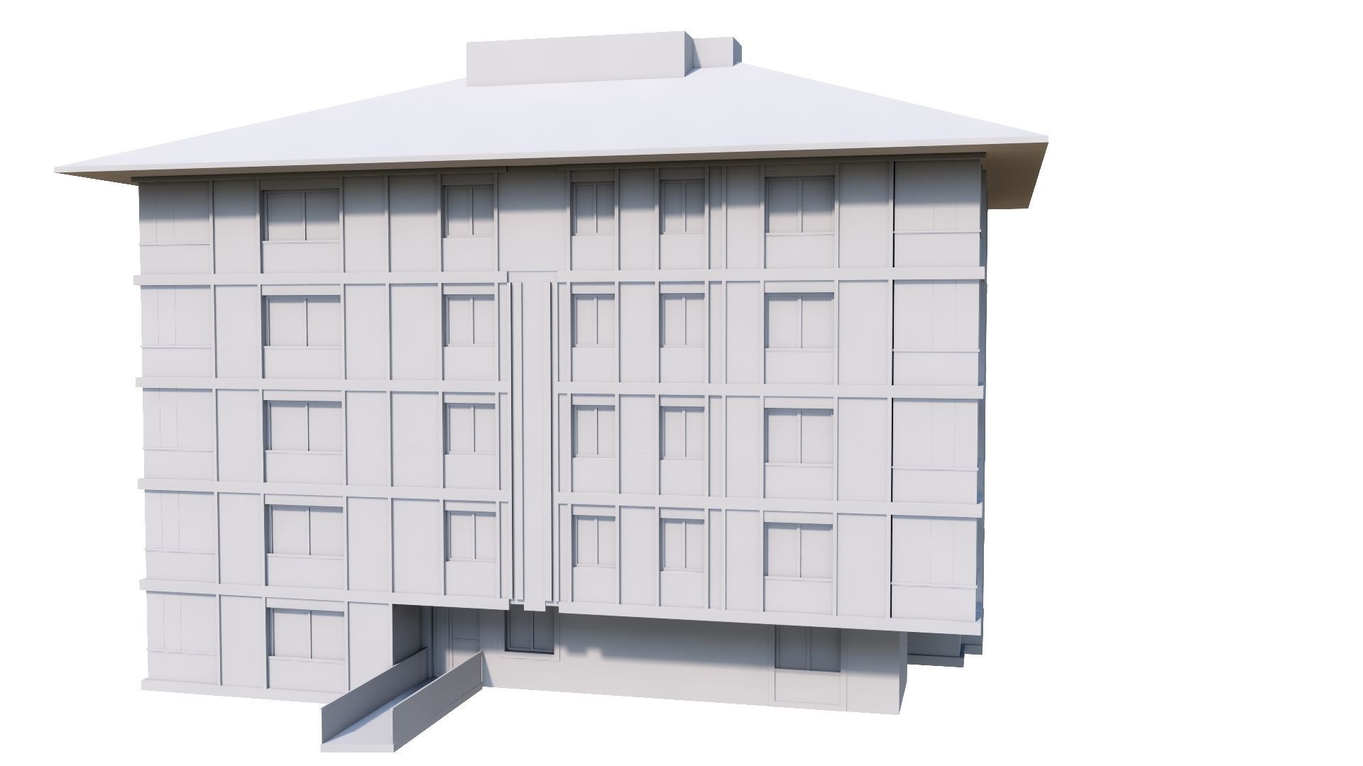 HOUSE 122 Low-poly 3D model_48