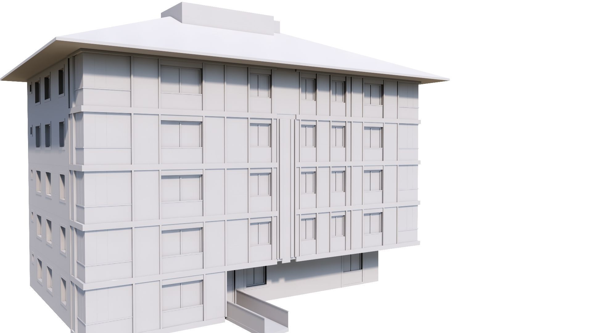 HOUSE 122 Low-poly 3D model_52