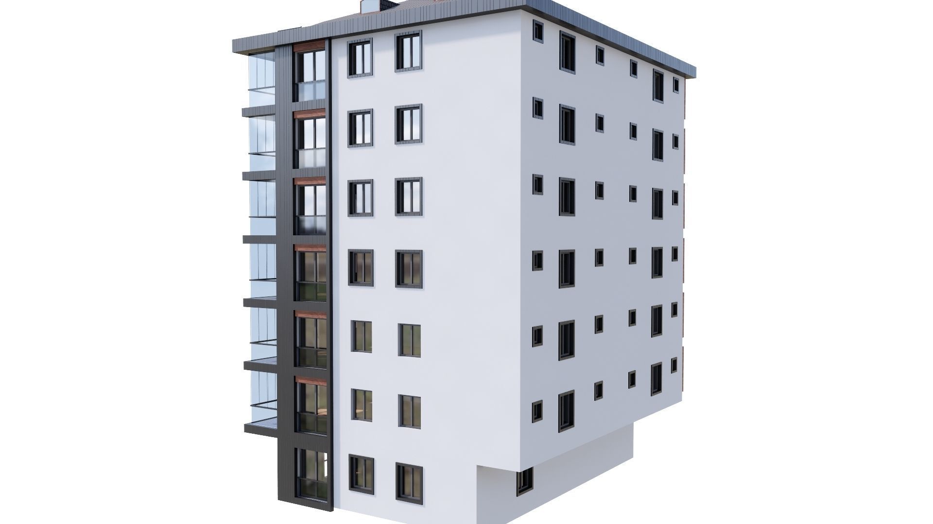 HOUSE 123 Low-poly 3D model_14