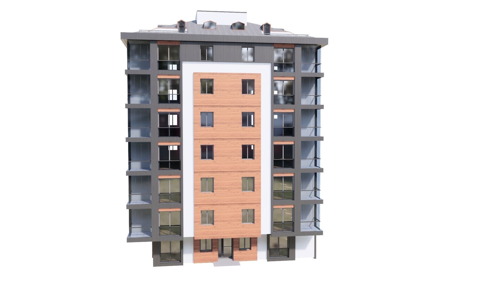 HOUSE 123 Low-poly 3D model_36