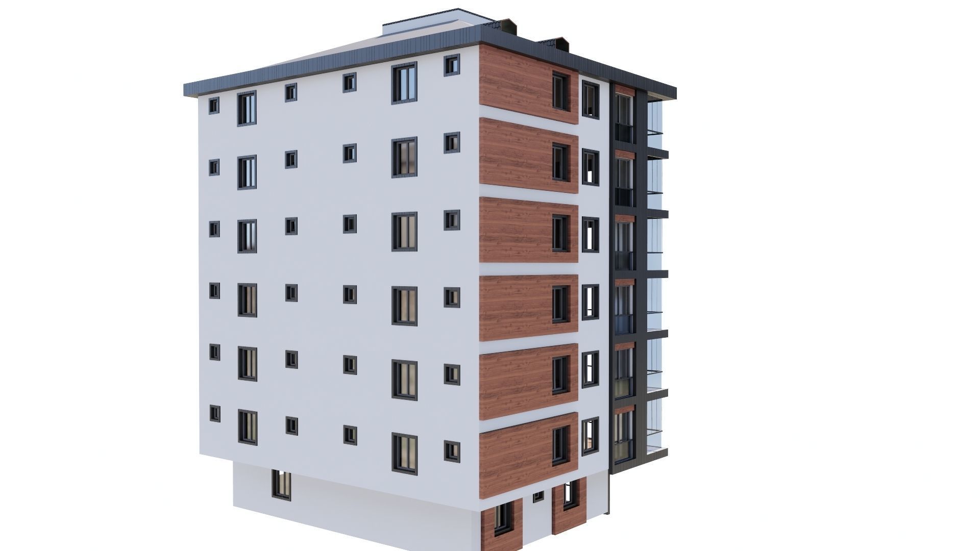 HOUSE 123 Low-poly 3D model_22